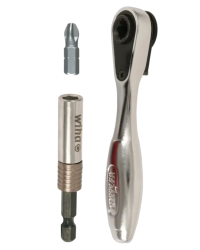 3 Piece Mini Bit Ratchet and SlimFix Bit Holder Set (Wiha)