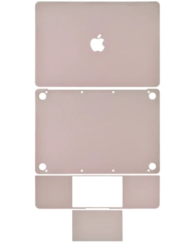 4-in-1 (Top, Bottom, Keyboard, Trackpad) Skin For MacBook 12" A1534 (2015-2017) (Rose Gold)
