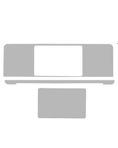 4-in-1 (Top, Bottom, Keyboard, Trackpad) Skin For MacBook Pro 13" A1989 (2018-2019) / A2159 (2019) / A1706 (2016-2017) (Space Gray)