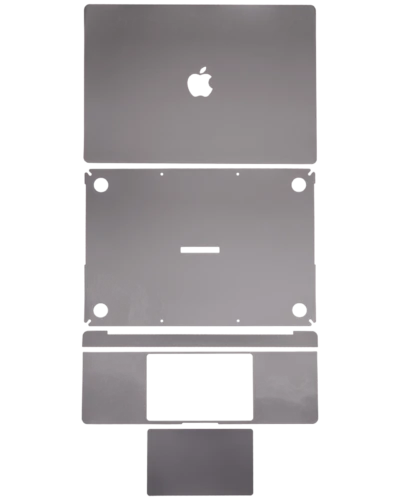 4-in-1 (Top, Bottom, Keyboard, Trackpad) Skin For MacBook Pro 16" A2485 (2021) / A2780 (2023) (Space Gray)