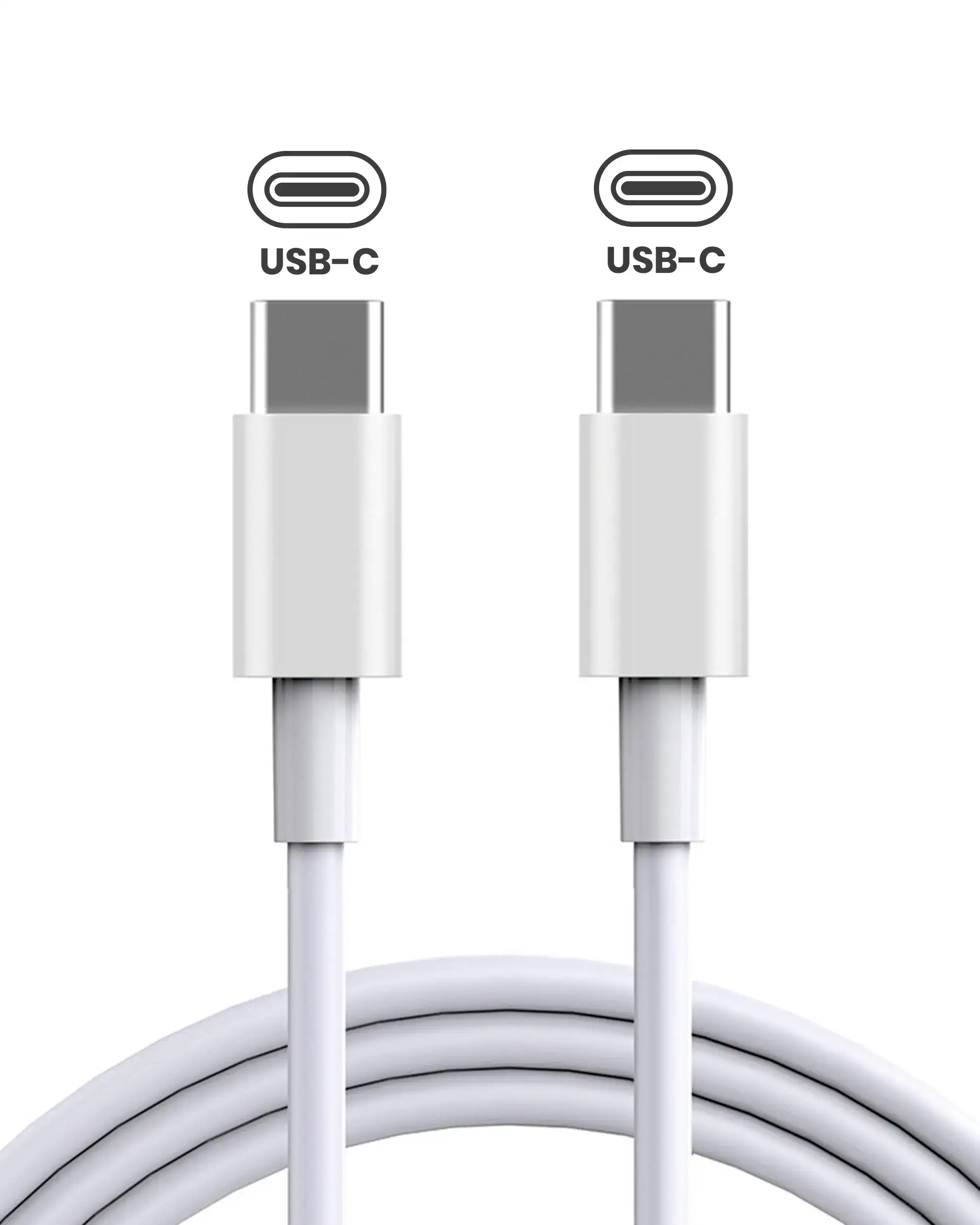 60W USB-C To USB-C Cable For MacBook (1.8 m / 6 ft) (generic) - Image 3