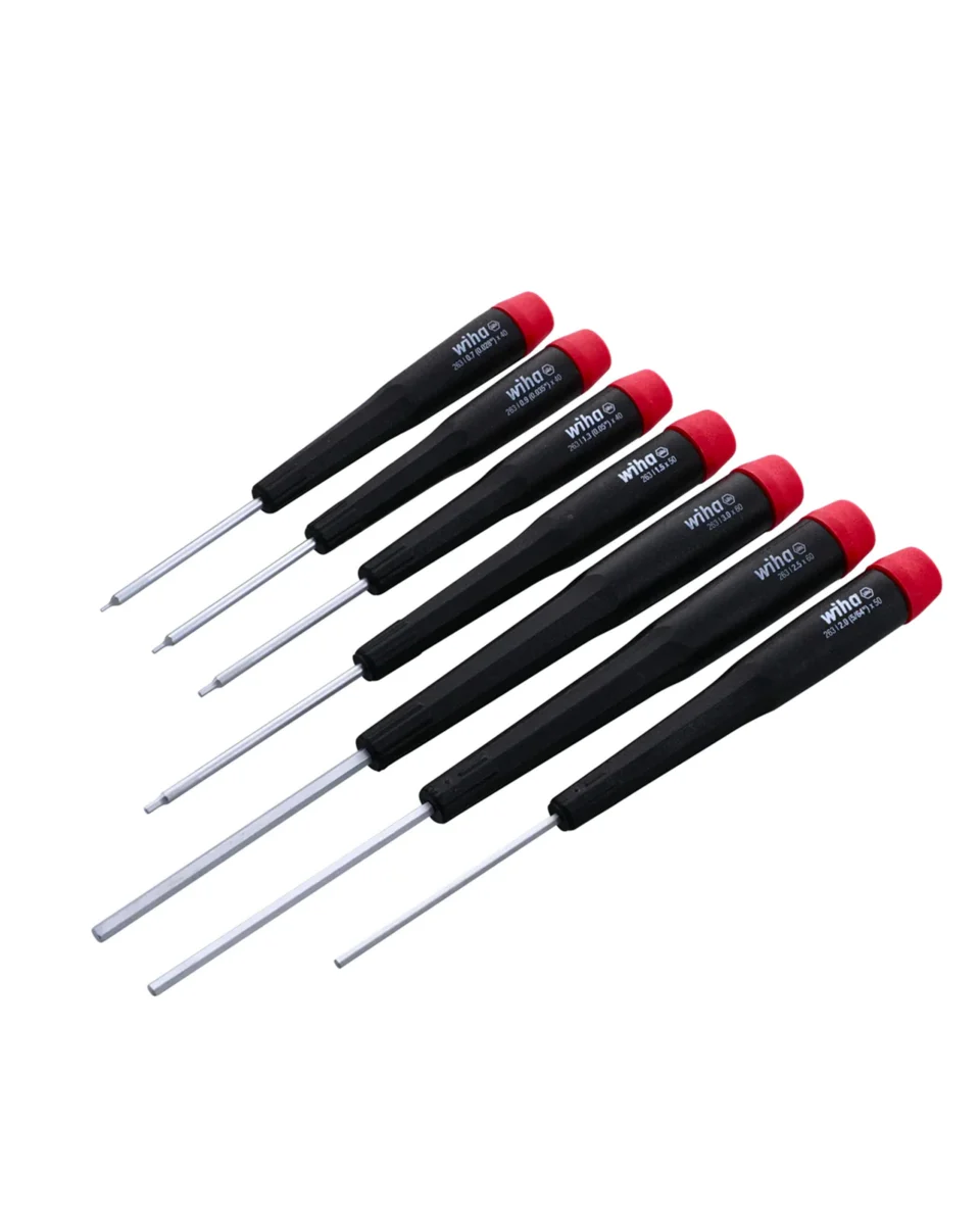 7 Piece Precision Hex Screwdrivers Set - Metric (26390) (Wiha) - Image 4