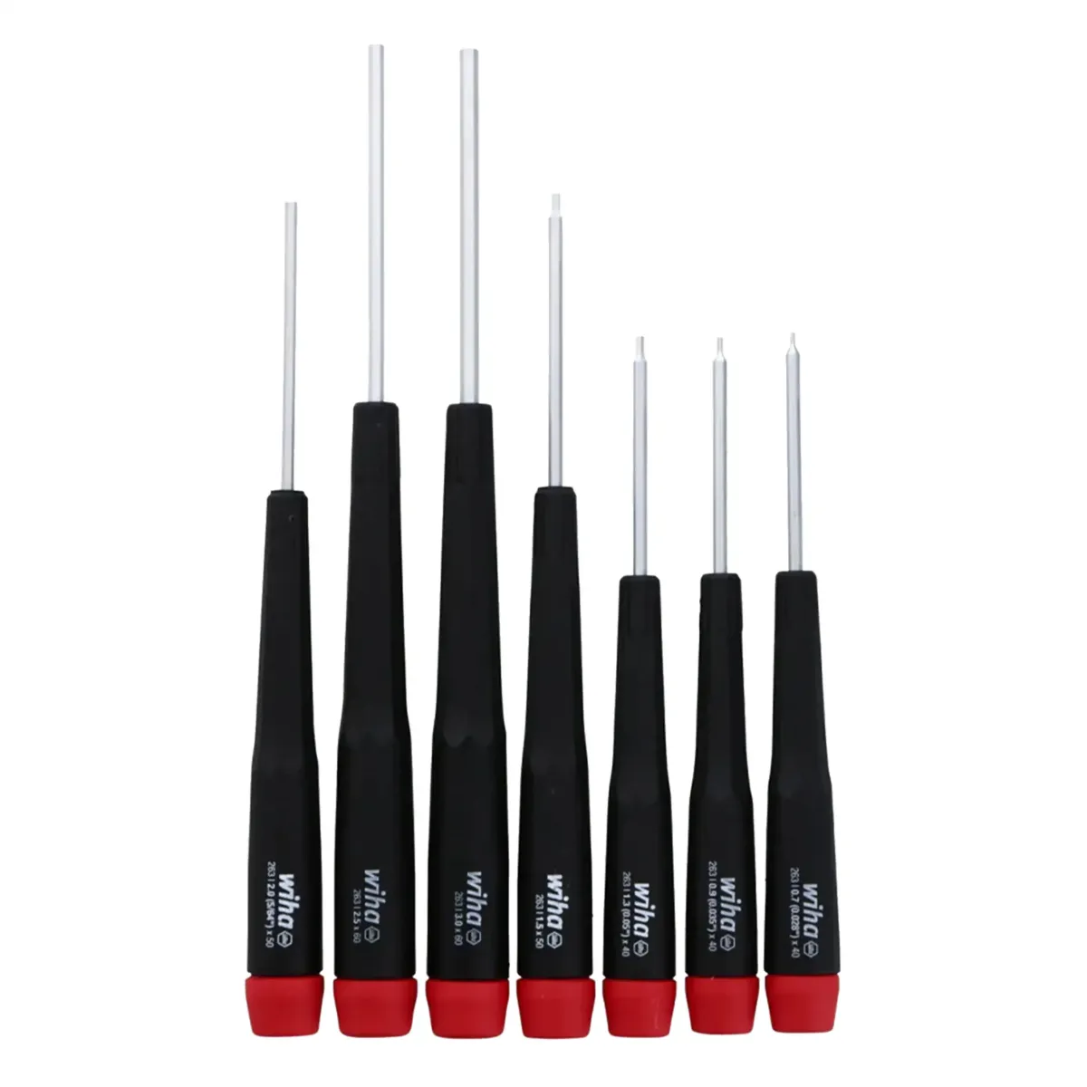 7 Piece Precision Hex Screwdrivers Set - Metric (26390) (Wiha) - Image 2