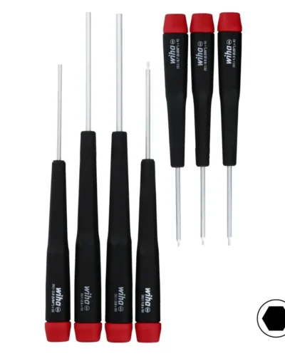 7 Piece Precision Hex Screwdrivers Set - Metric (26390) (Wiha)