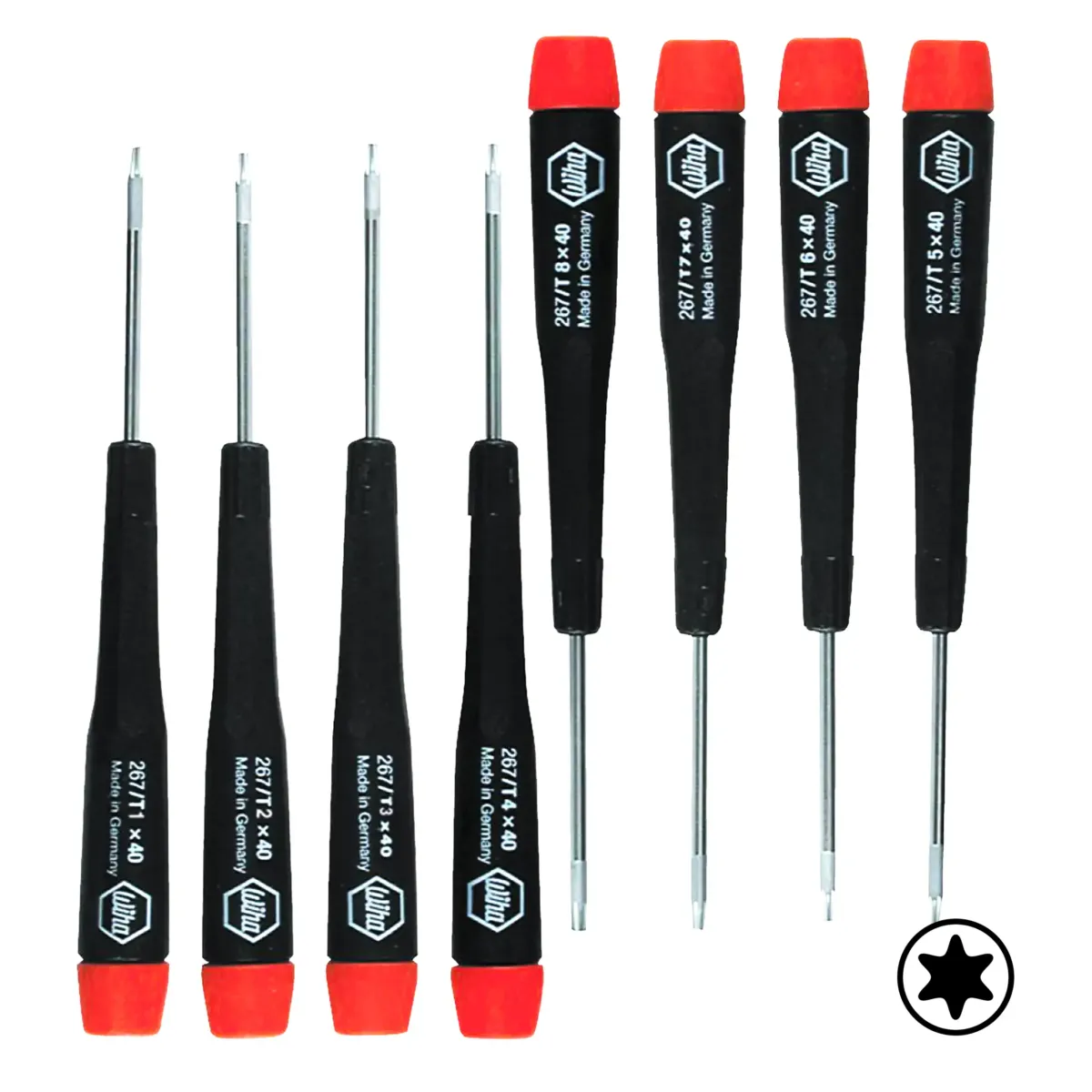 8 Piece Precision Torx Screwdriver Set (26791) (Wiha)