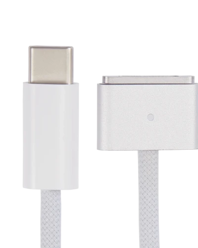 Apple 140W USB-C to MagSafe 3 Charging Cable For MacBook Pro / MacBook Air (2m, 6.6ft) (OEM Grade A, Bulk Packaging) (Silver)