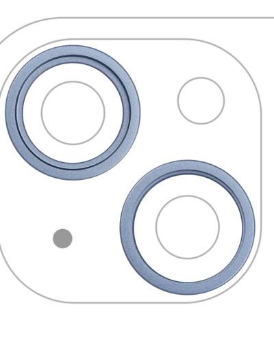 Back Camera Bezel Ring Only For iPhone 14 / 14 Plus (Blue) (2 Piece Set)