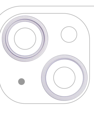 Back Camera Bezel Ring Only For iPhone 14 / 14 Plus (Purple) (2 Piece Set)