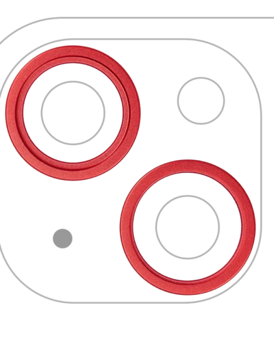 Back Camera Bezel Ring Only For iPhone 14 / 14 Plus (Red) (2 Piece Set)