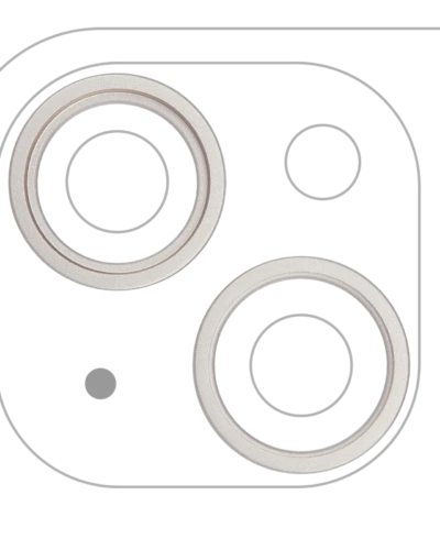 Back Camera Bezel Ring Only For iPhone 14 / 14 Plus (Starlight) (2 Piece Set)