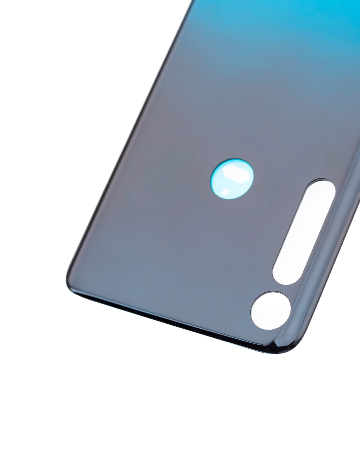 Back Cover Glass For Motorola One Macro (XT2016 / 2019) (Space Blue) - Image 7