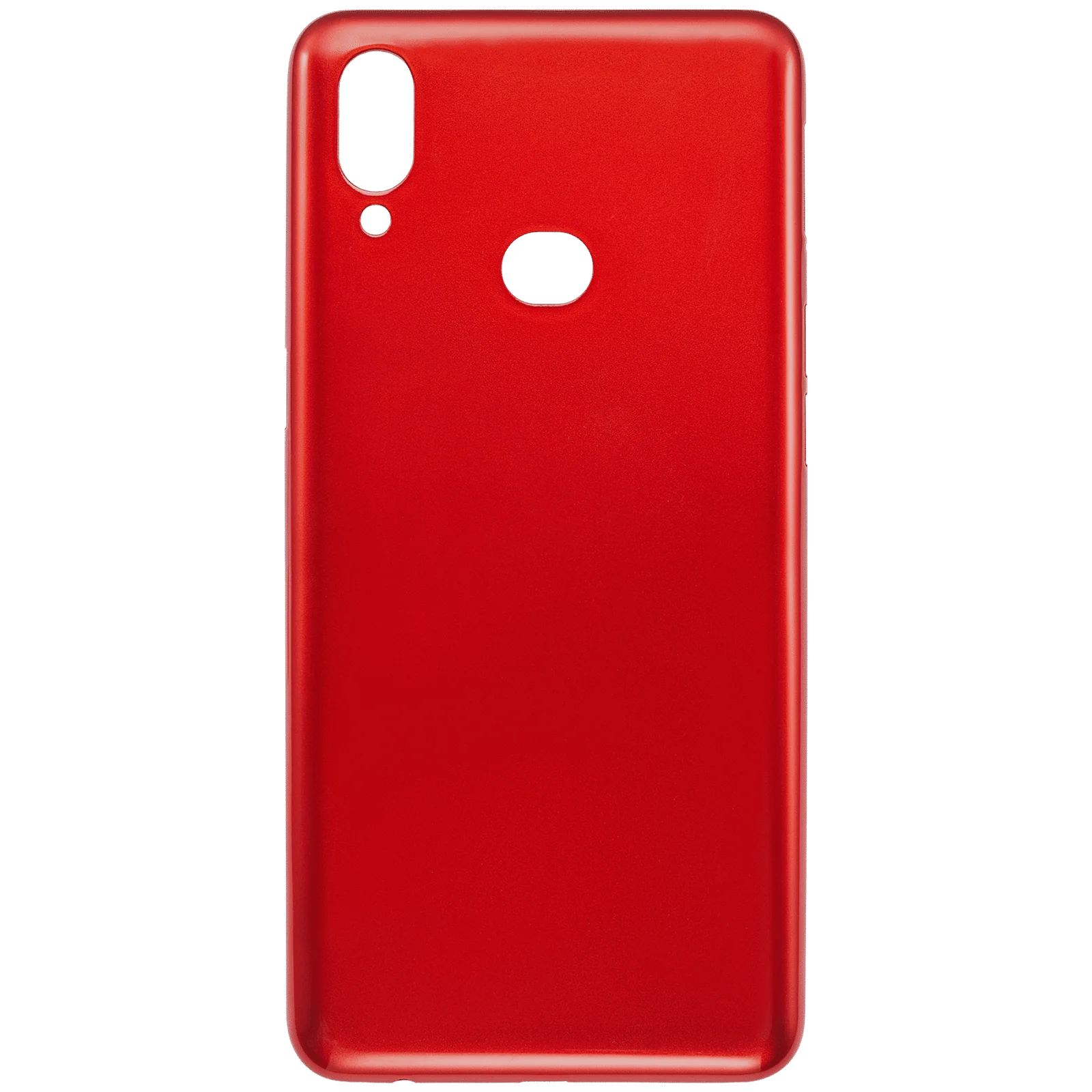 Back Cover Glass For Samsung Galaxy A10s (A107 / 2019) (Aftermarket Plus) (Red) - Image 3