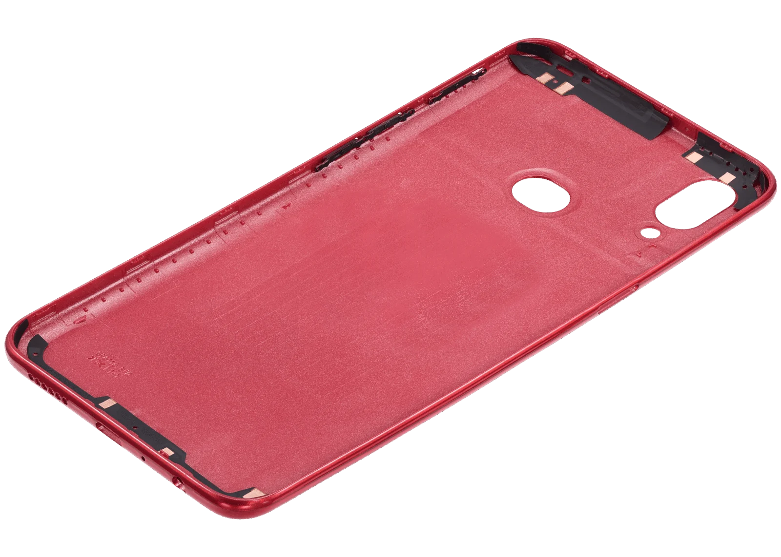 Back Cover Glass For Samsung Galaxy A10s (A107 / 2019) (Aftermarket Plus) (Red) - Image 4
