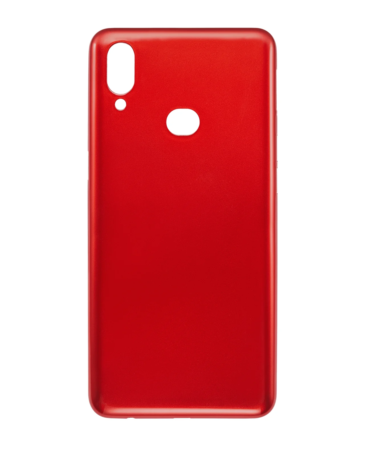 Back Cover Glass For Samsung Galaxy A10s (A107 / 2019) (Aftermarket Plus) (Red) - Image 5