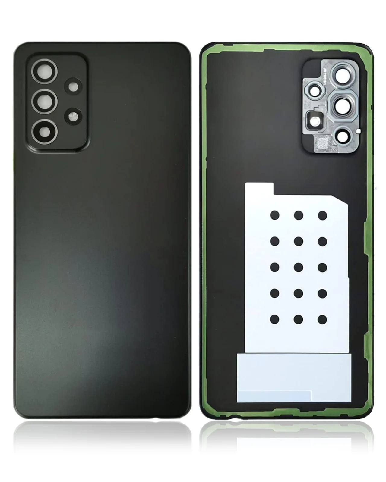 Back Cover Glass For Samsung Galaxy A52 5G (A526 / 2021) (Aftermarket Plus) (Awesome Black) - Image 3
