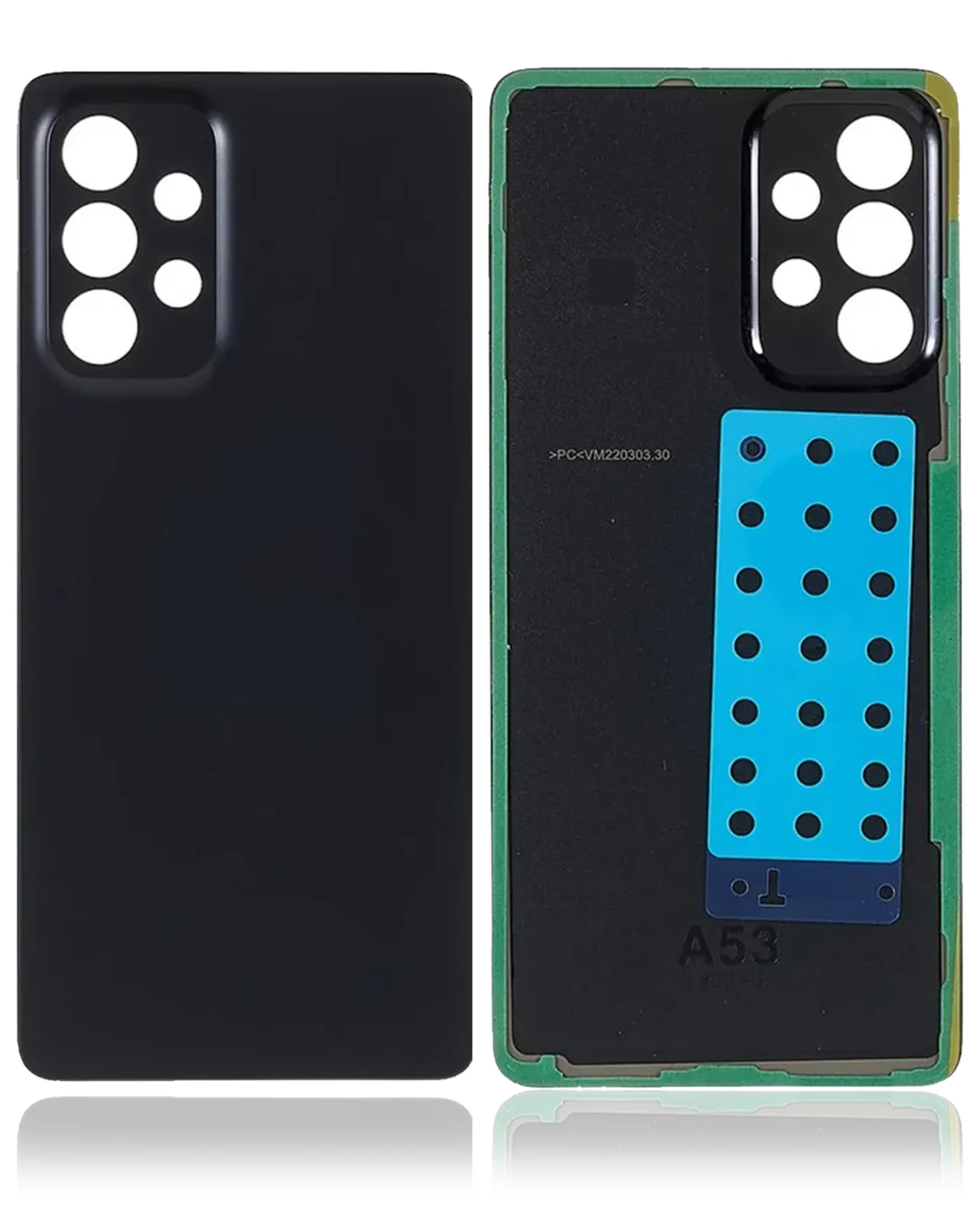Back Cover Glass For Samsung Galaxy A53 5G (A536 / 2022) (Aftermarket Plus) (Black) - Image 2