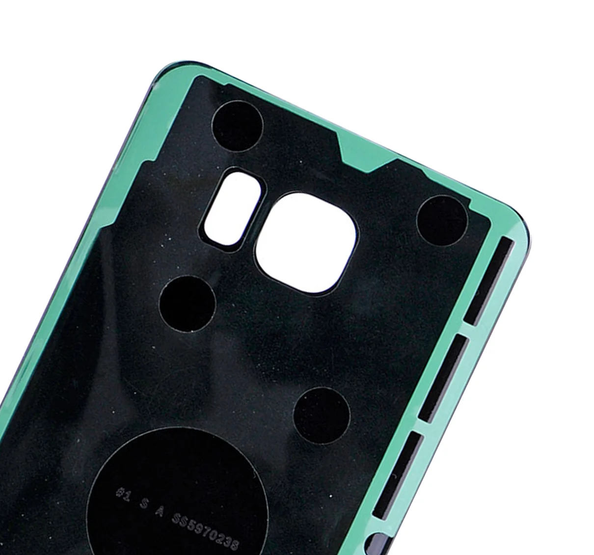 Back Cover Glass For Samsung Galaxy Note 5 (No Logo) (Aftermarket Plus) (Black Sapphire) - Image 4