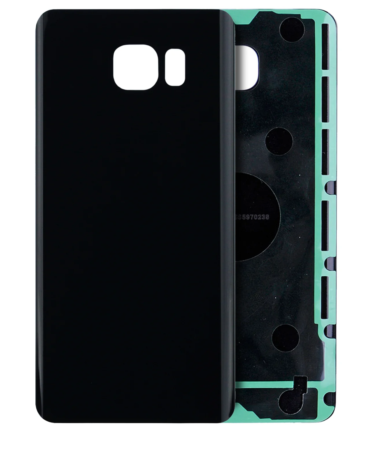 Back Cover Glass For Samsung Galaxy Note 5 (No Logo) (Aftermarket Plus) (Black Sapphire) - Image 6