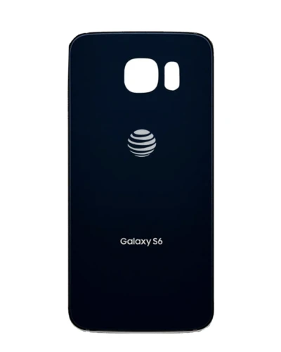 Back Cover Glass For Samsung Galaxy S6 ( AT&T Logo) (Used OEM Pull: Grade A) (Black Sapphire)