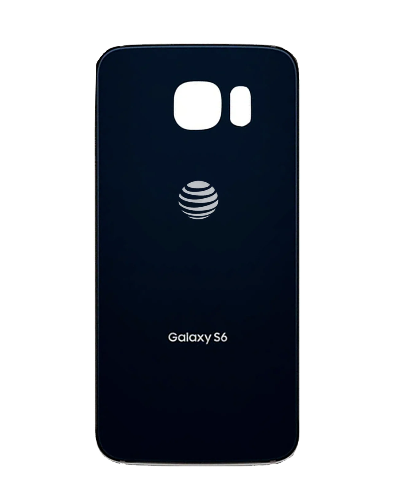 Back Cover Glass For Samsung Galaxy S6 ( AT&T Logo) (Used OEM Pull: Grade A) (Black Sapphire)
