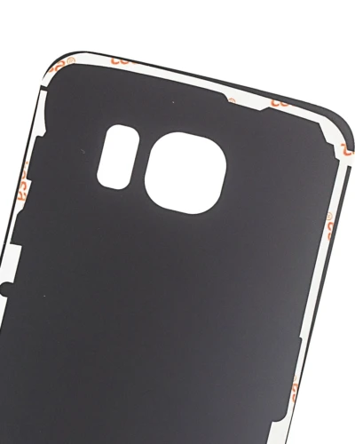 Back Cover Glass For Samsung Galaxy S6 Edge (No Logo) (Aftermarket Plus) (Black Sapphire)