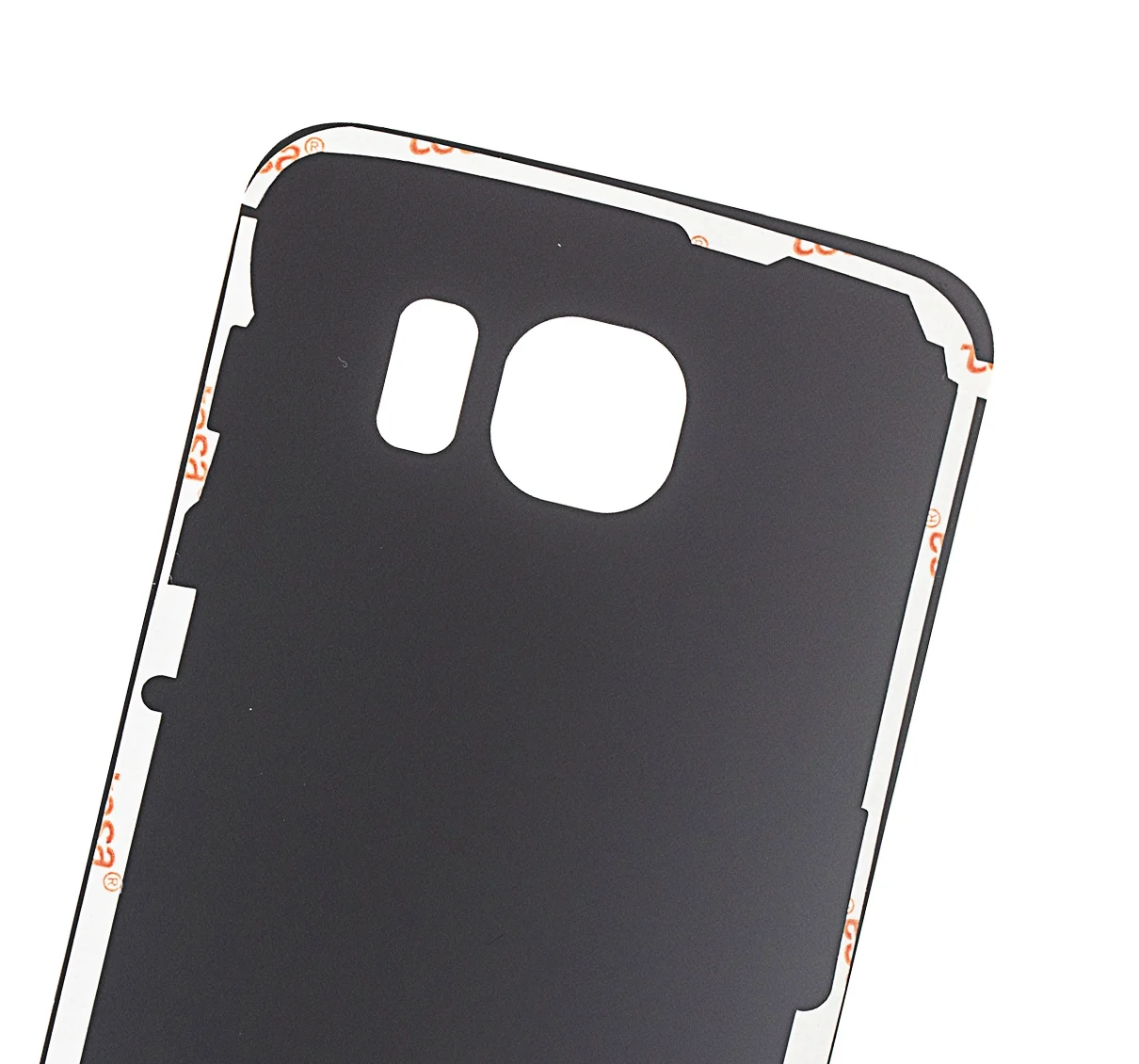 Back Cover Glass For Samsung Galaxy S6 Edge (No Logo) (Aftermarket Plus) (Black Sapphire)