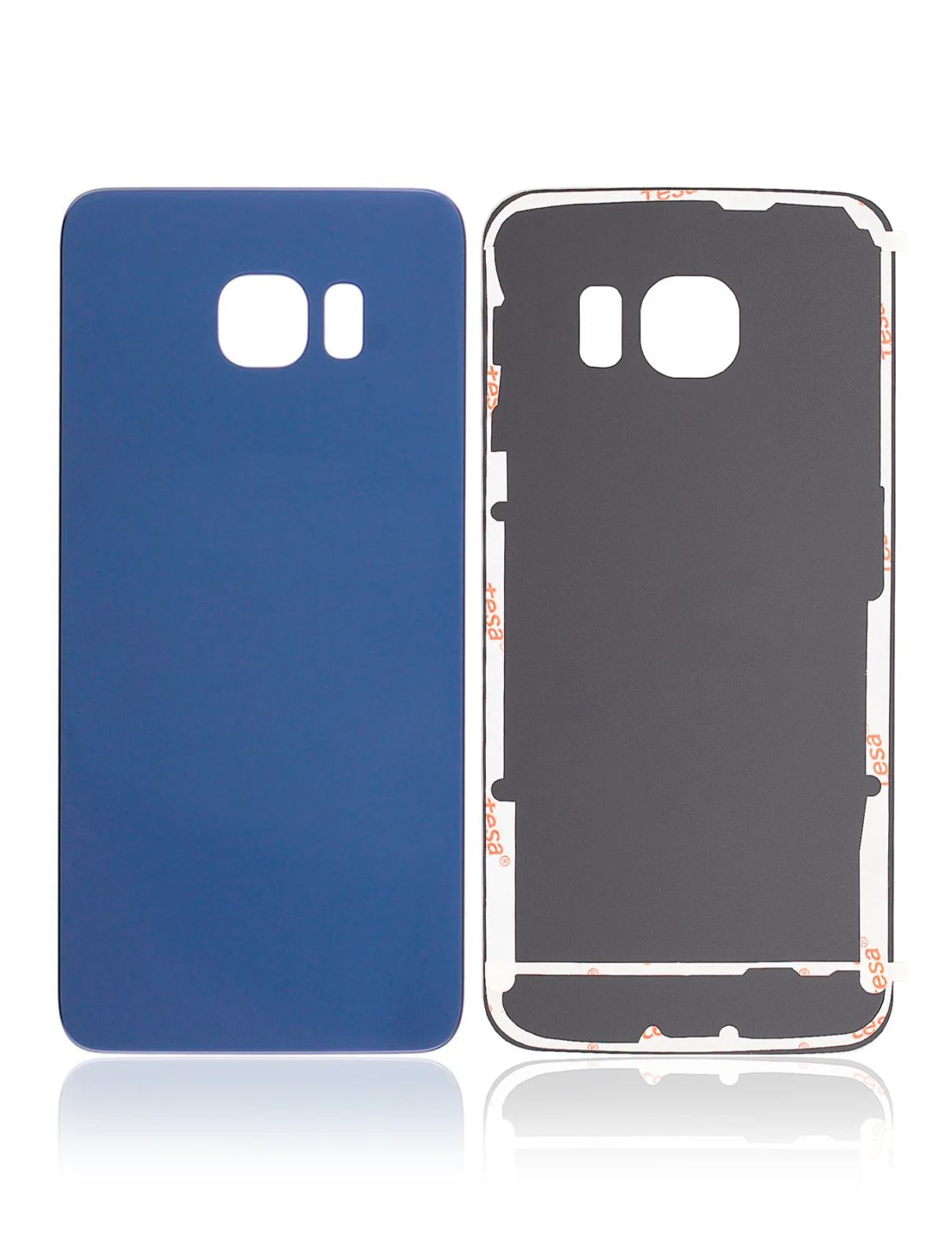 Back Cover Glass For Samsung Galaxy S6 Edge (No Logo) (Aftermarket Plus) (Black Sapphire) - Image 6