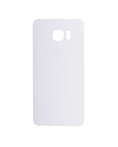 Back Cover Glass For Samsung Galaxy S6 Edge (No Logo) (Aftermarket Plus) (White)