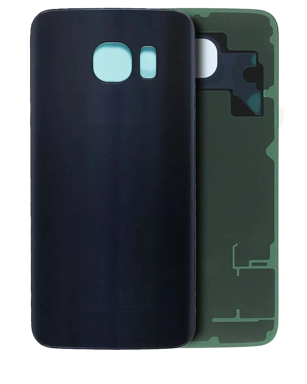 Back Cover Glass For Samsung Galaxy S6 (Verizon Logo) (Used OEM Pull: Grade A) (Black) - Image 2