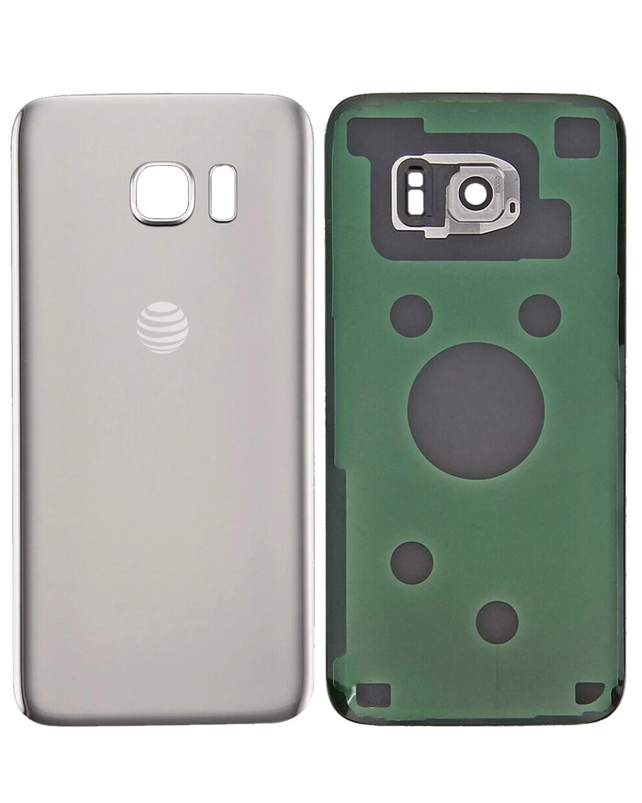 Back Cover Glass For Samsung Galaxy S7 Edge (Used OEM Pull: Grade A) (Gold Platinum) - Image 3