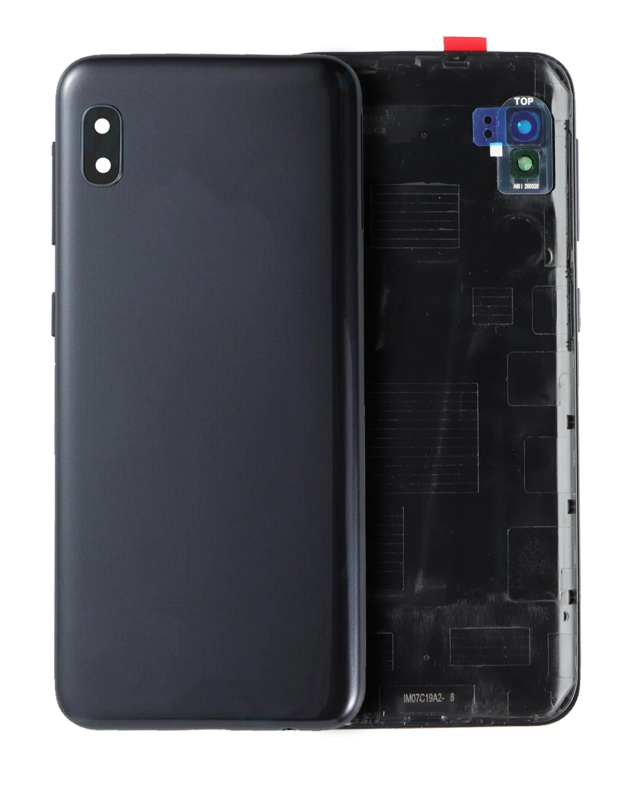 Back Cover Glass With Camera Lens For Samsung Galaxy A10E (A102 / 2019) (Service Pack) (Black) - Image 4