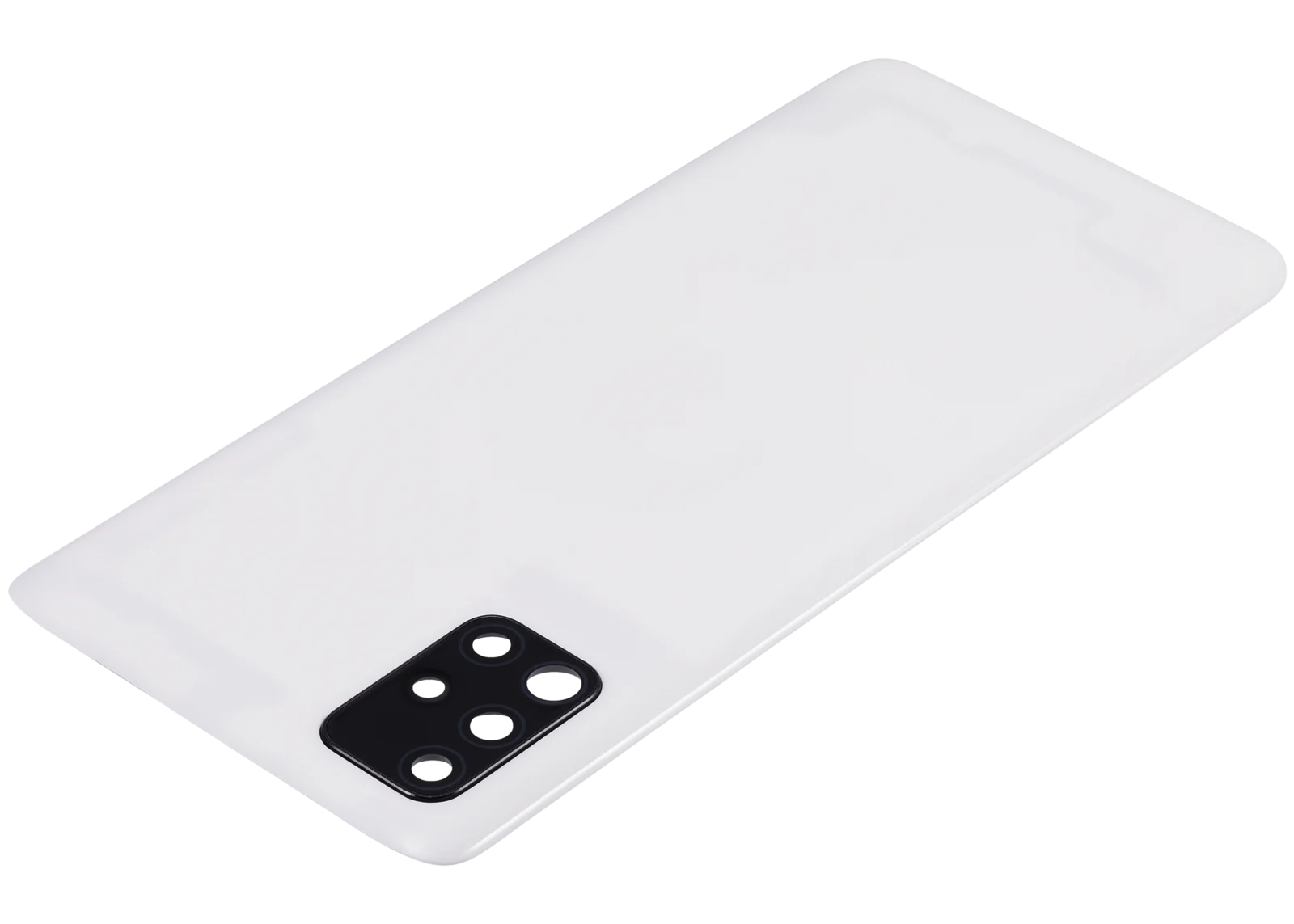 Back Cover Glass With Camera Lens For Samsung Galaxy A51 4G (A515 / 2019) (Aftermarket Plus) (Prism Crush White) - Image 6