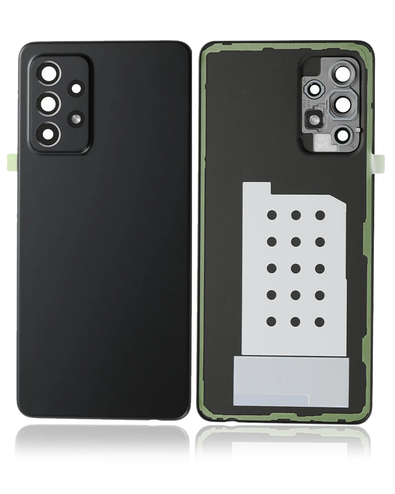 Back Cover Glass With Camera Lens For Samsung Galaxy A52 5G (A526 / 2021) (Service Pack) (Awesome Black)