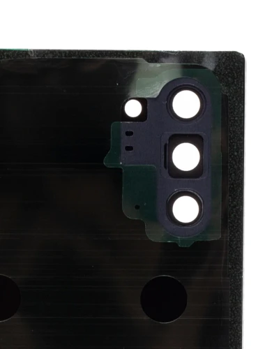 Back Cover Glass With Camera Lens For Samsung Galaxy Note 10 (No Logo) (Aftermarket Plus) (Aura Black)