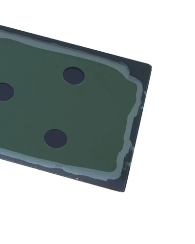 Back Cover Glass With Camera Lens For Samsung Galaxy Note 10 (No Logo) (Aftermarket Plus) (Aura Glow / Silver)