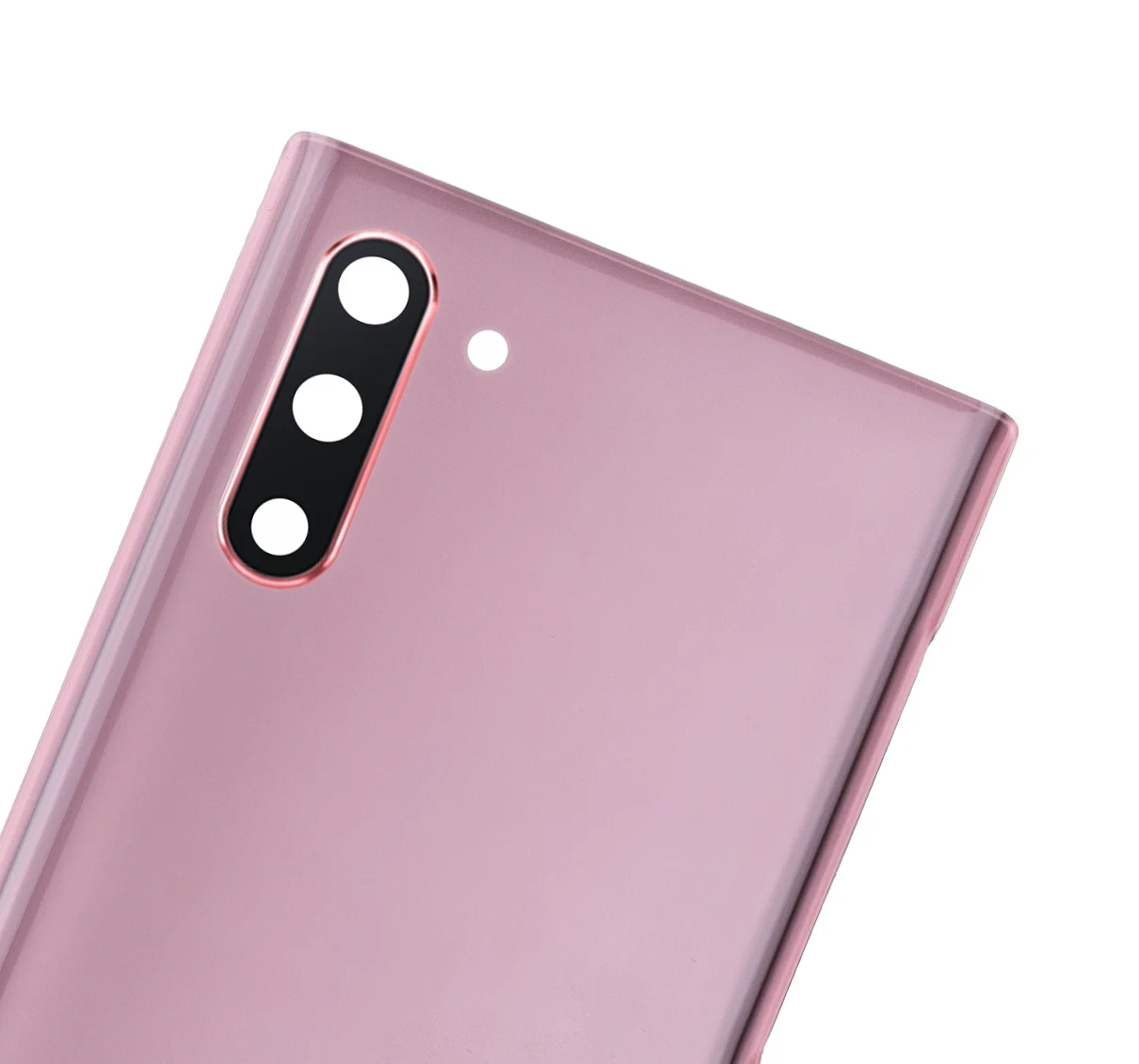 Back Cover Glass With Camera Lens For Samsung Galaxy Note 10 (No Logo) (Aftermarket Plus) (Aura Pink) - Image 2