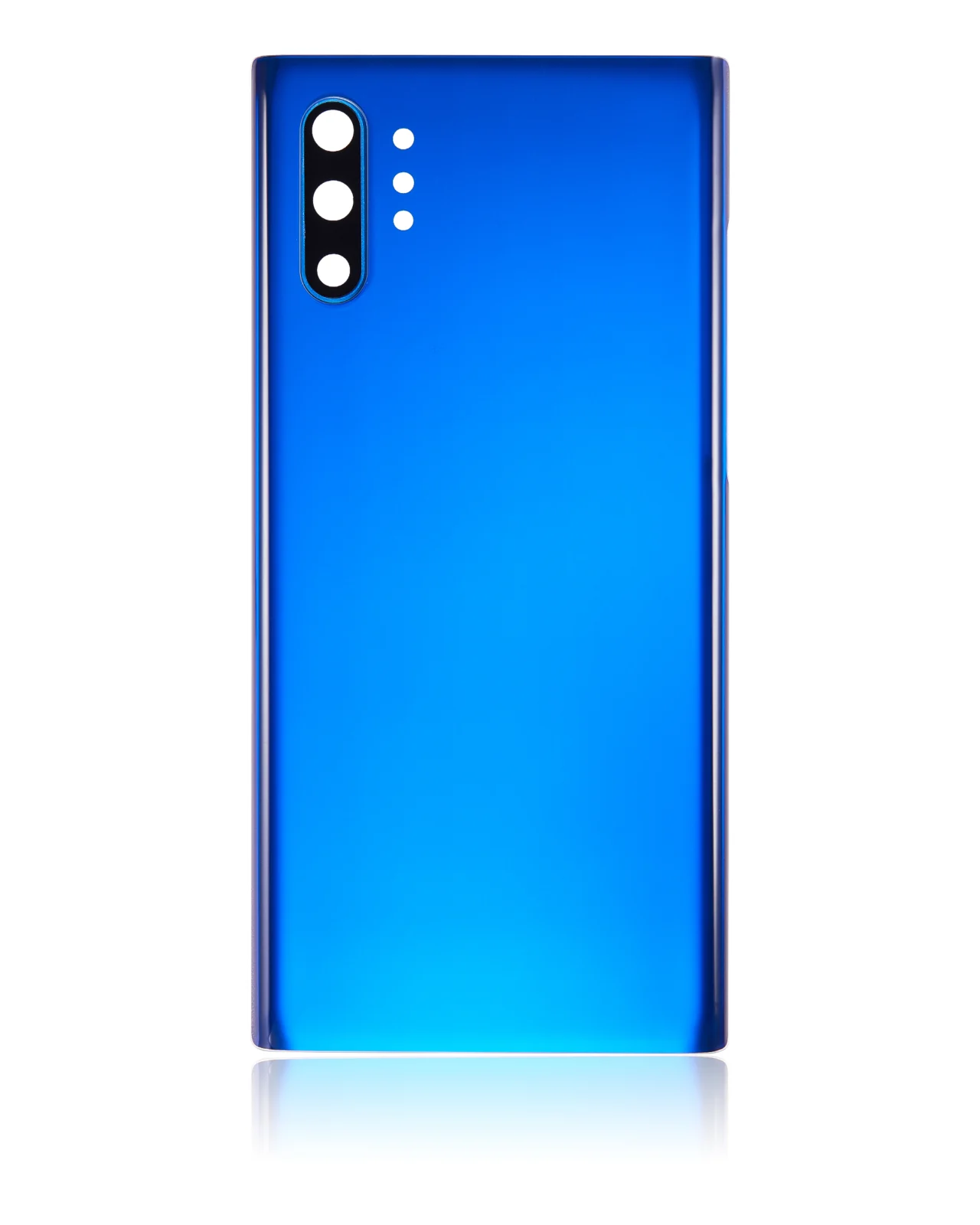 Back Cover Glass With Camera Lens For Samsung Galaxy Note 10 Plus / 5G (No Logo) (Aftermarket Plus) (Aura Blue) - Image 2