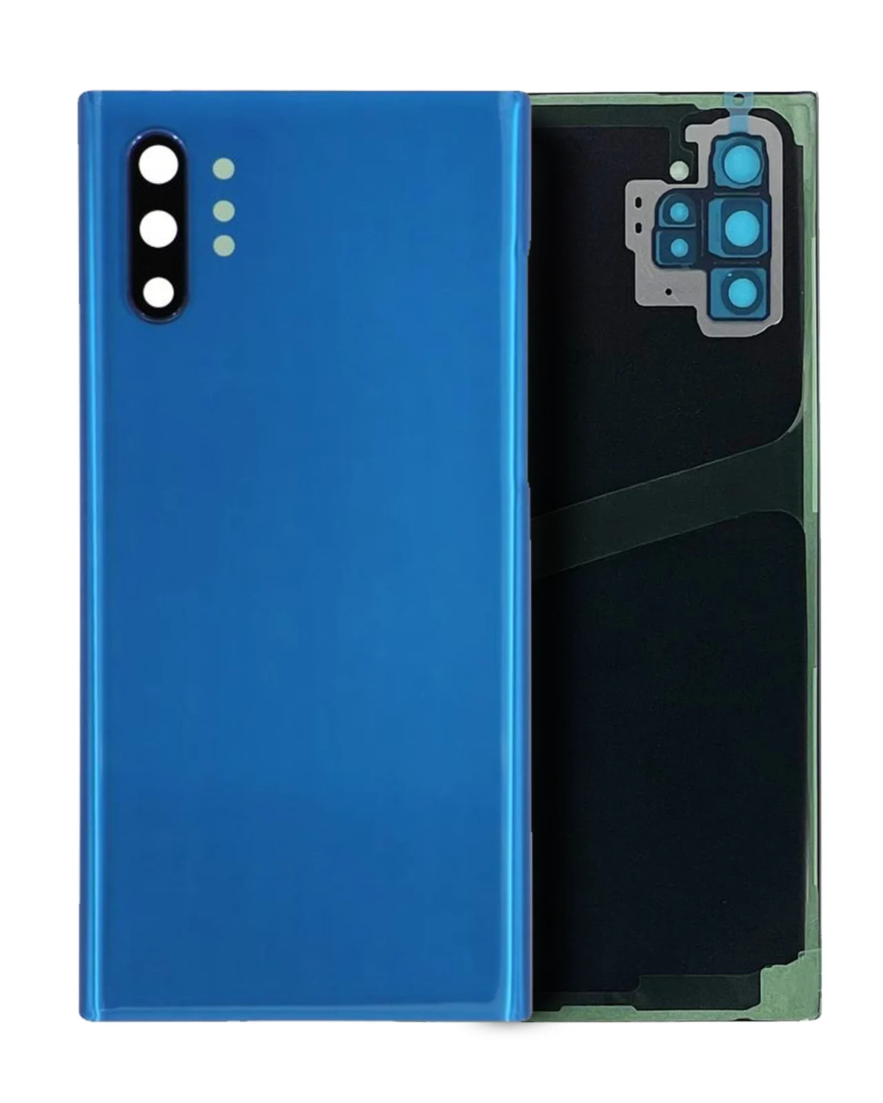 Back Cover Glass With Camera Lens For Samsung Galaxy Note 10 Plus / 5G (Service Pack) (Aura Blue) - Image 4