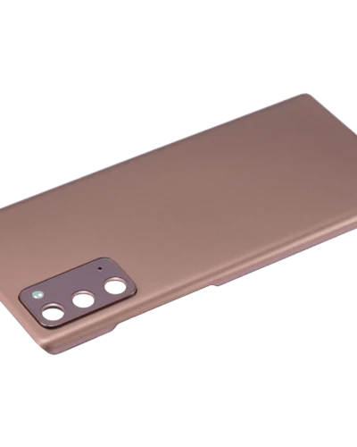 Back Cover Glass With Camera Lens For Samsung Galaxy Note 20 5G (No Logo) (Aftermarket Plus) (Mystic Bronze)