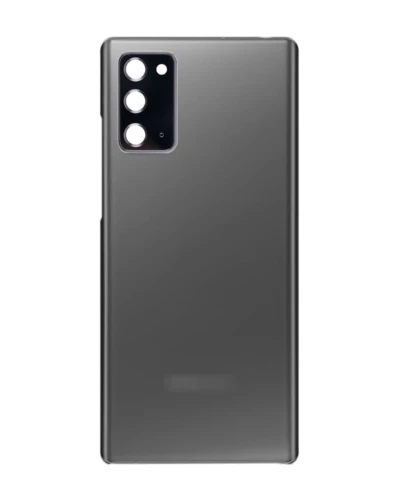 Back Cover Glass With Camera Lens For Samsung Galaxy Note 20 5G (No Logo) (Aftermarket Plus) (Mystic Gray)