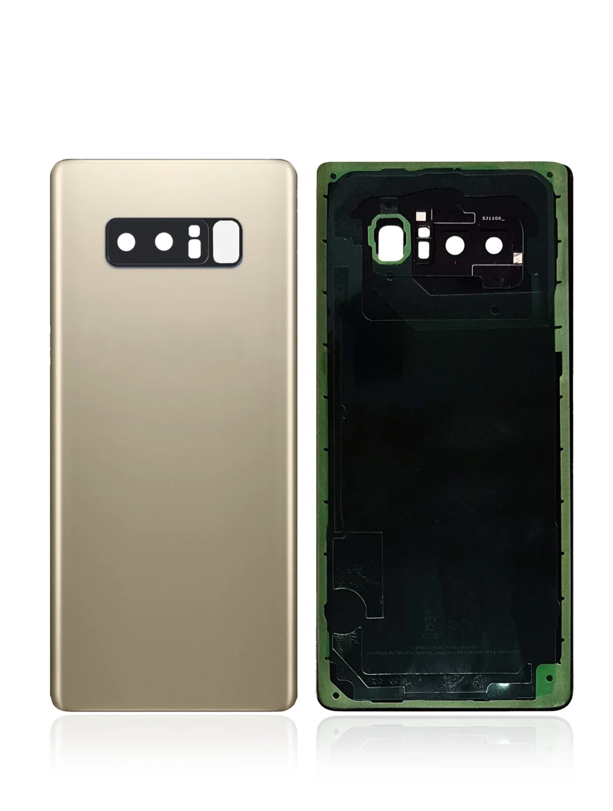 Back Cover Glass With Camera Lens For Samsung Galaxy Note 8 (No Logo) (Aftermarket Plus) (Maple Gold) - Image 3