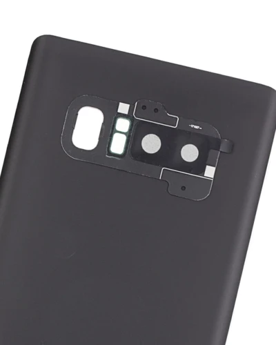 Back Cover Glass With Camera Lens For Samsung Galaxy Note 8 (Service Pack) (Midnight Black)