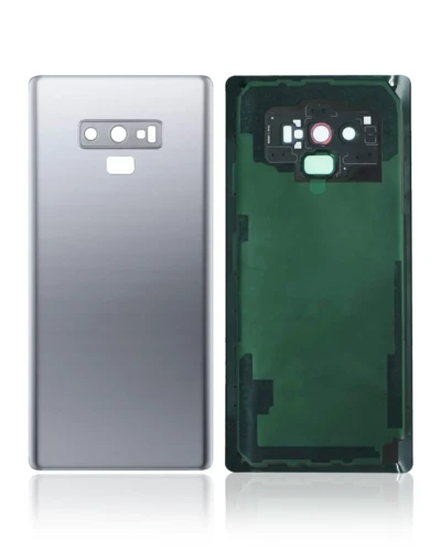 Back Cover Glass With Camera Lens For Samsung Galaxy Note 9 (No Logo) (Aftermarket Plus) (Cloud Silver)