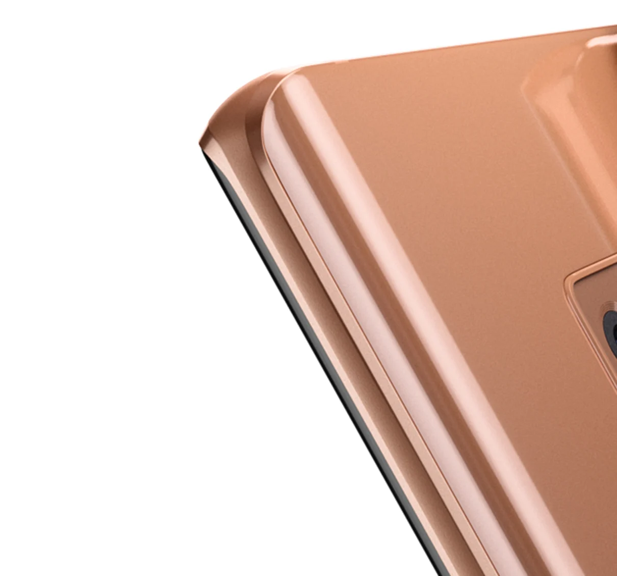 Back Cover Glass With Camera Lens For Samsung Galaxy Note 9 (No Logo) (Aftermarket Plus) (Metallic Copper) - Image 5