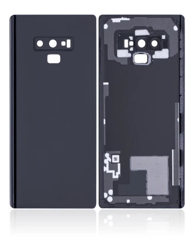Back Cover Glass With Camera Lens For Samsung Galaxy Note 9 (No Logo) (Aftermarket Plus) (Midnight Black)