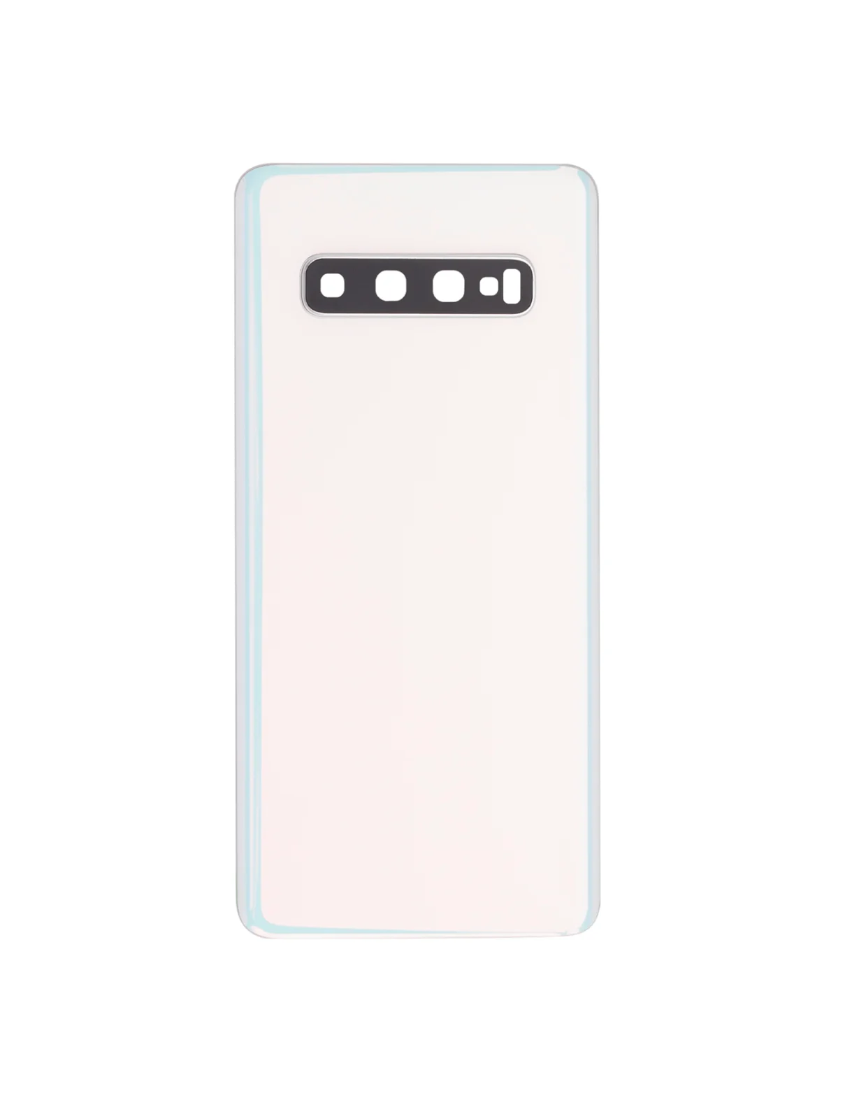 Back Cover Glass With Camera Lens For Samsung Galaxy S10 (No Logo) (Aftermarket Plus) (Prism White) - Image 7