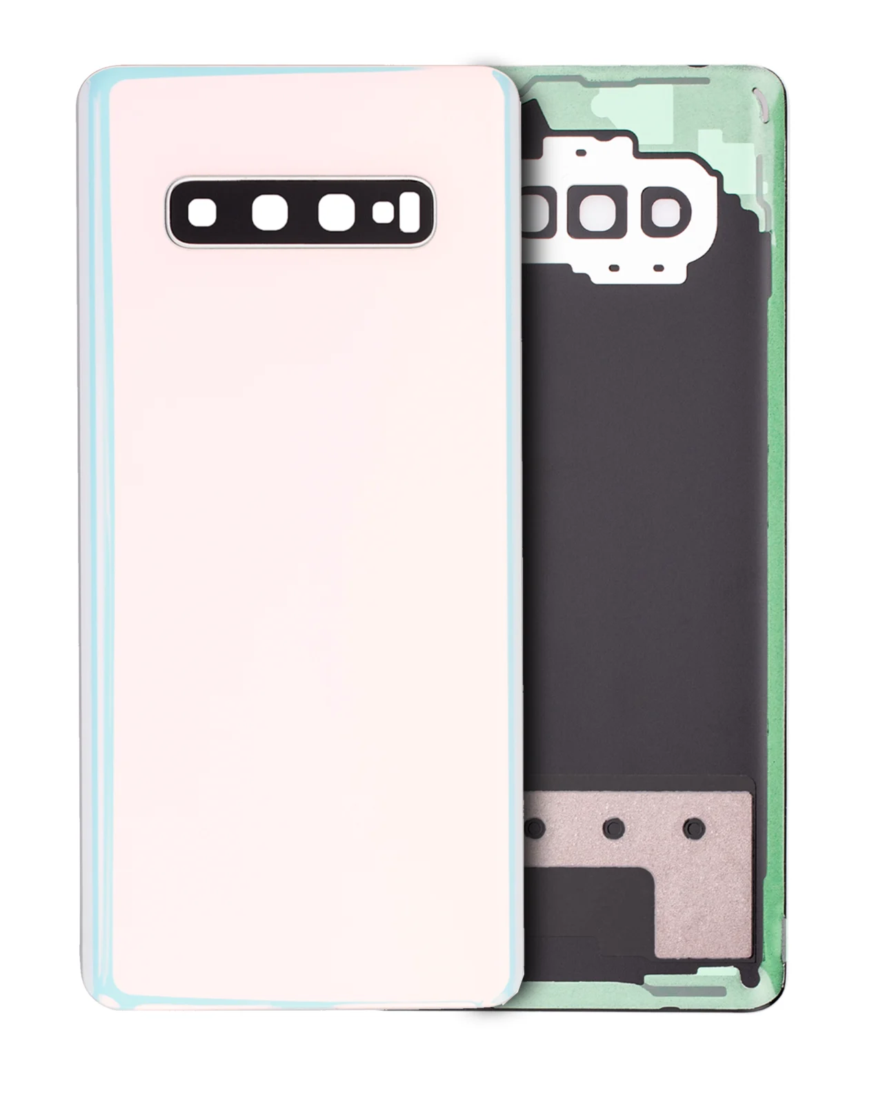 Back Cover Glass With Camera Lens For Samsung Galaxy S10 Plus (No Logo) (Aftermarket Plus) (Prism White) - Image 10