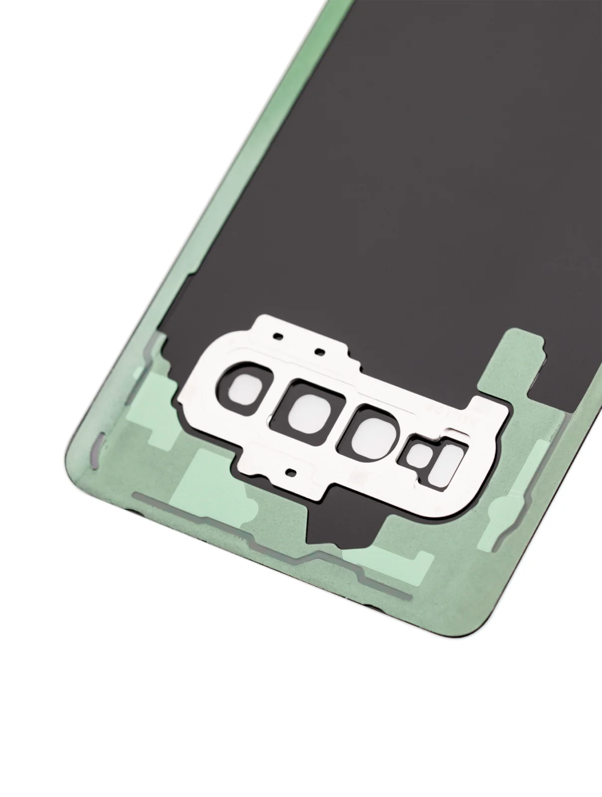 Back Cover Glass With Camera Lens For Samsung Galaxy S10 Plus (No Logo) (Aftermarket Plus) (Prism White) - Image 4