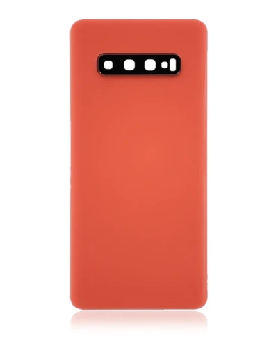 Back Cover Glass With Camera Lens For Samsung Galaxy S10 Plus (Service Pack) (Flamingo Pink)