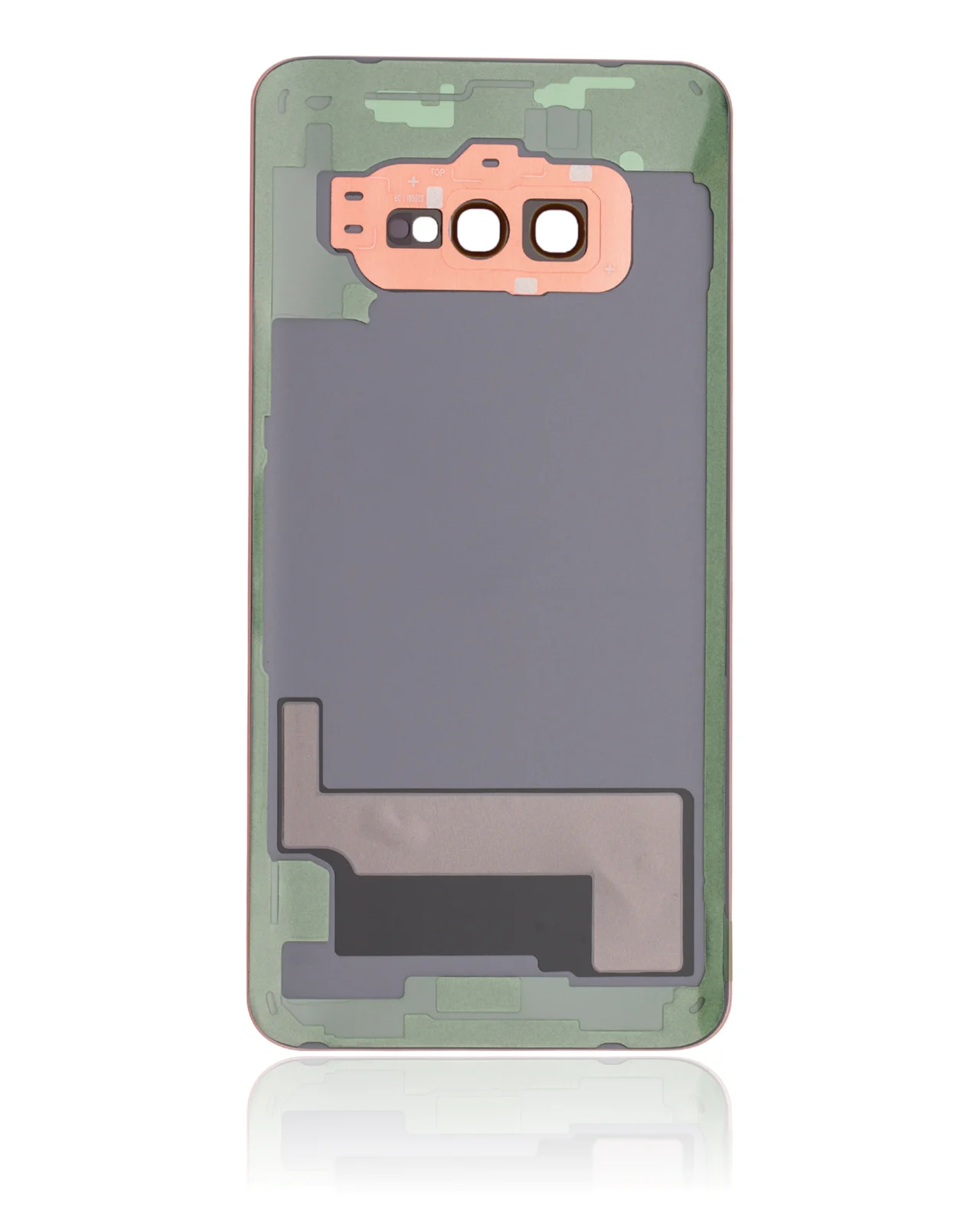 Back Cover Glass With Camera Lens For Samsung Galaxy S10e (No Logo) (Aftermarket Plus) (Flamingo Pink) - Image 3